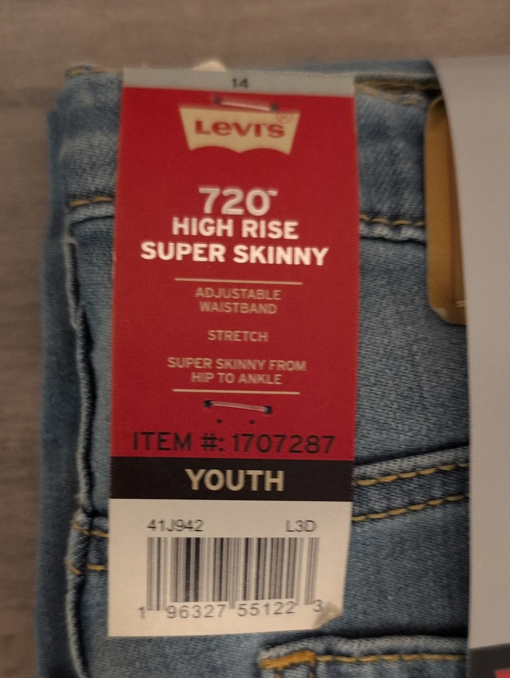Levi's Men's Skinny Jeans - Light Blue Denim